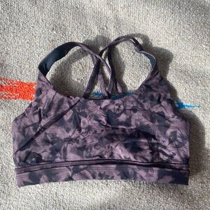 lululemon athletica Black & Purple Sports Bra
